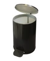 Урна с педалью 10 л (чёрная)