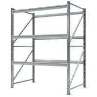 Стеллаж СФМ 3000х1750х800 (3 яруса без настила) Zn