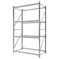 Стеллаж СФМ 4000х2000х600 (4 яруса без настила) Zn
